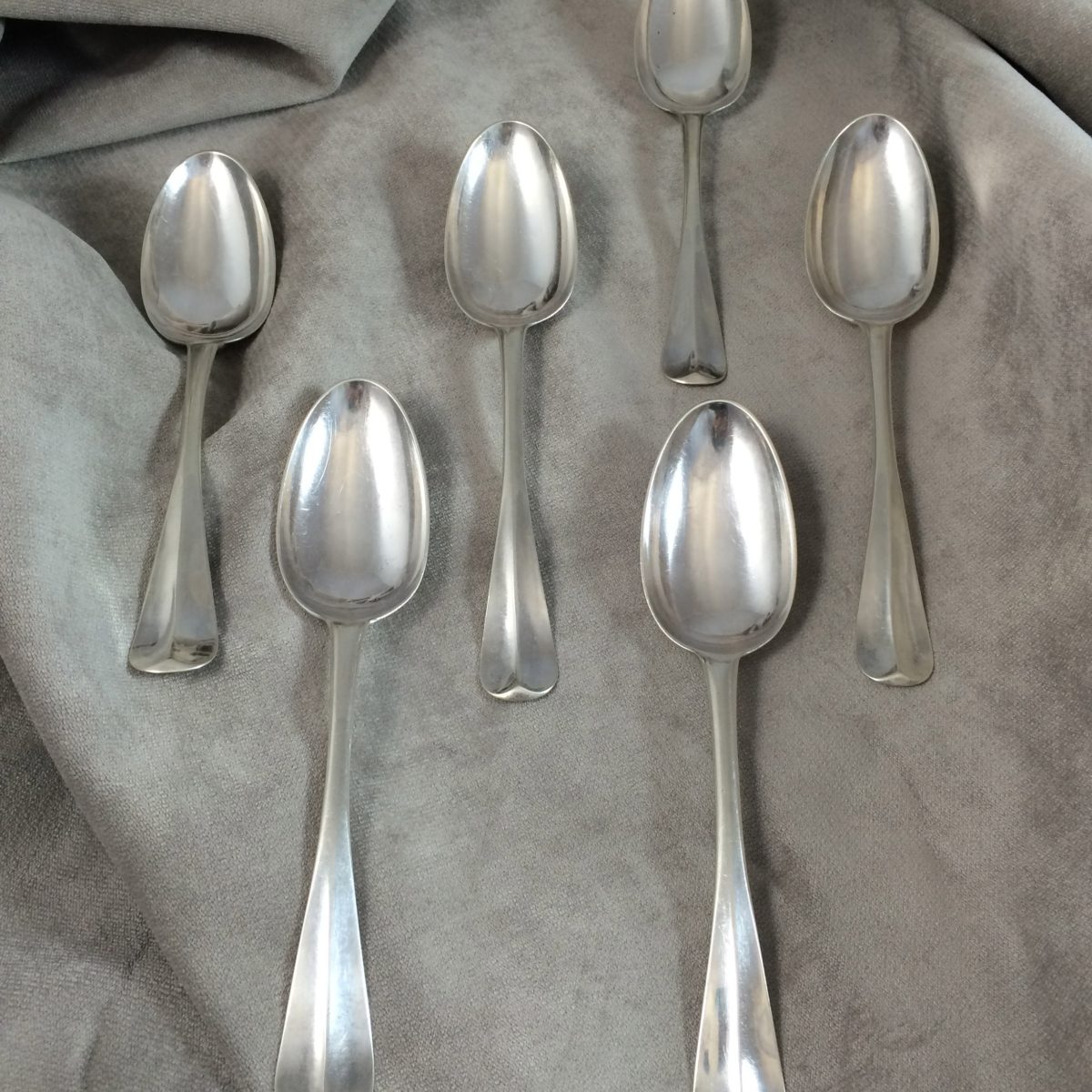 Set of 6 Silver Spoons by Van Dyk Circa 1720