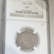 1901 S 25C Coin Front