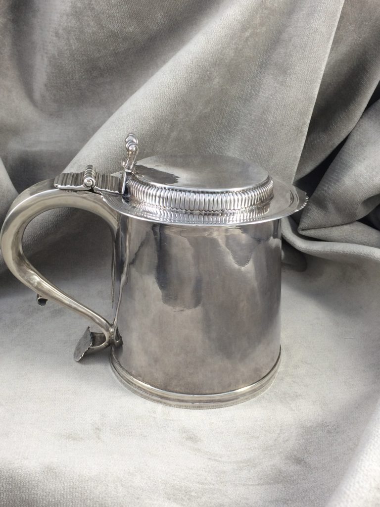 Full View of the Rare Dummer Silver Tankard