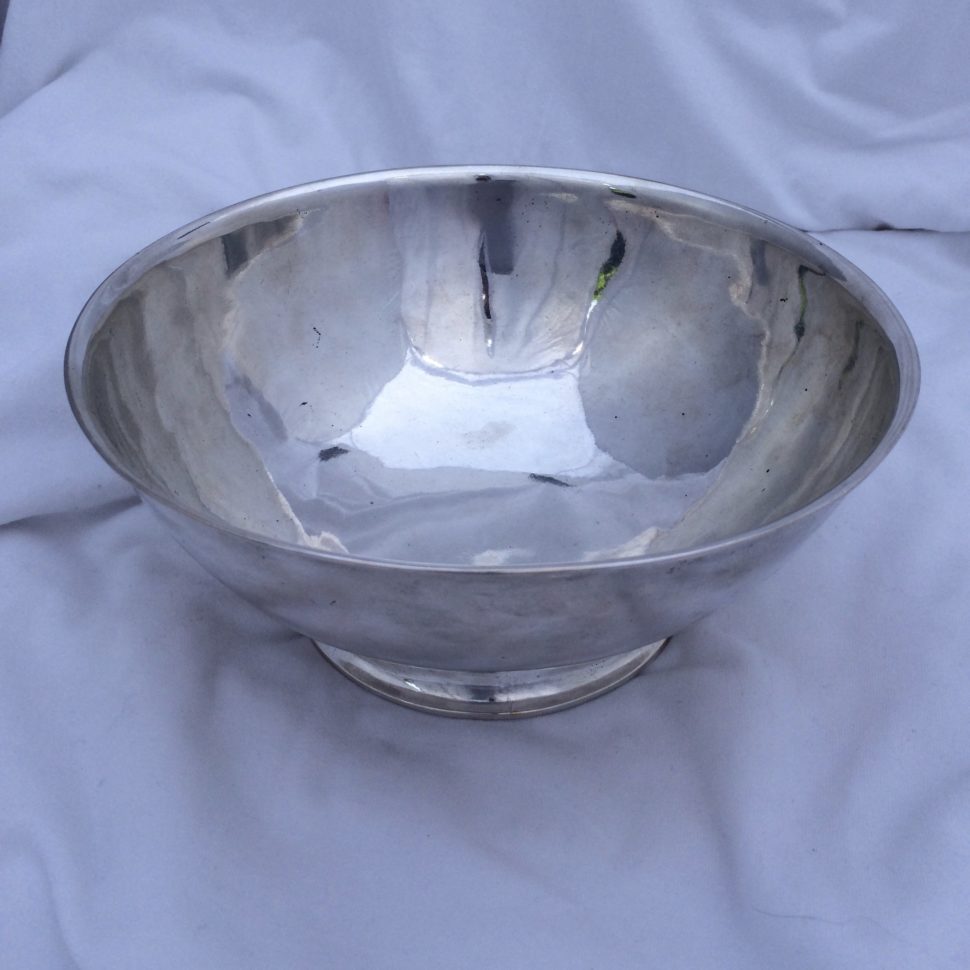 American Silver Bowl by Joseph Richardson Sr. Circa 1760 Lamb Silver
