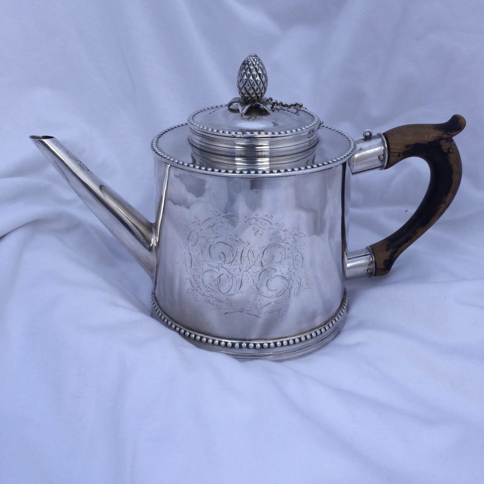 American Silver Teapot by Joseph Anthony Jr. Circa 1785 Lamb Silver