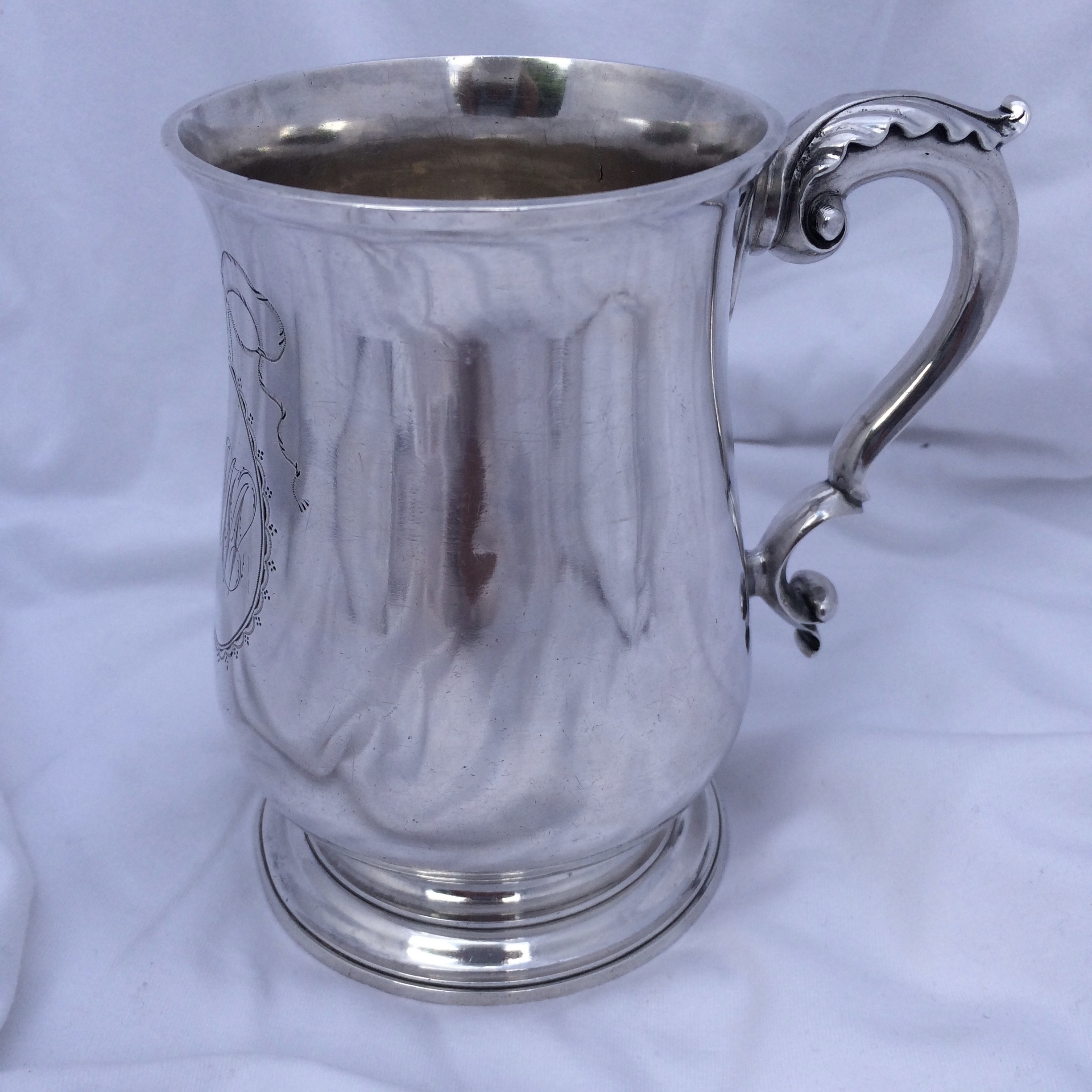 American Silver Cann By John Burger, New York, NY Circa 1790