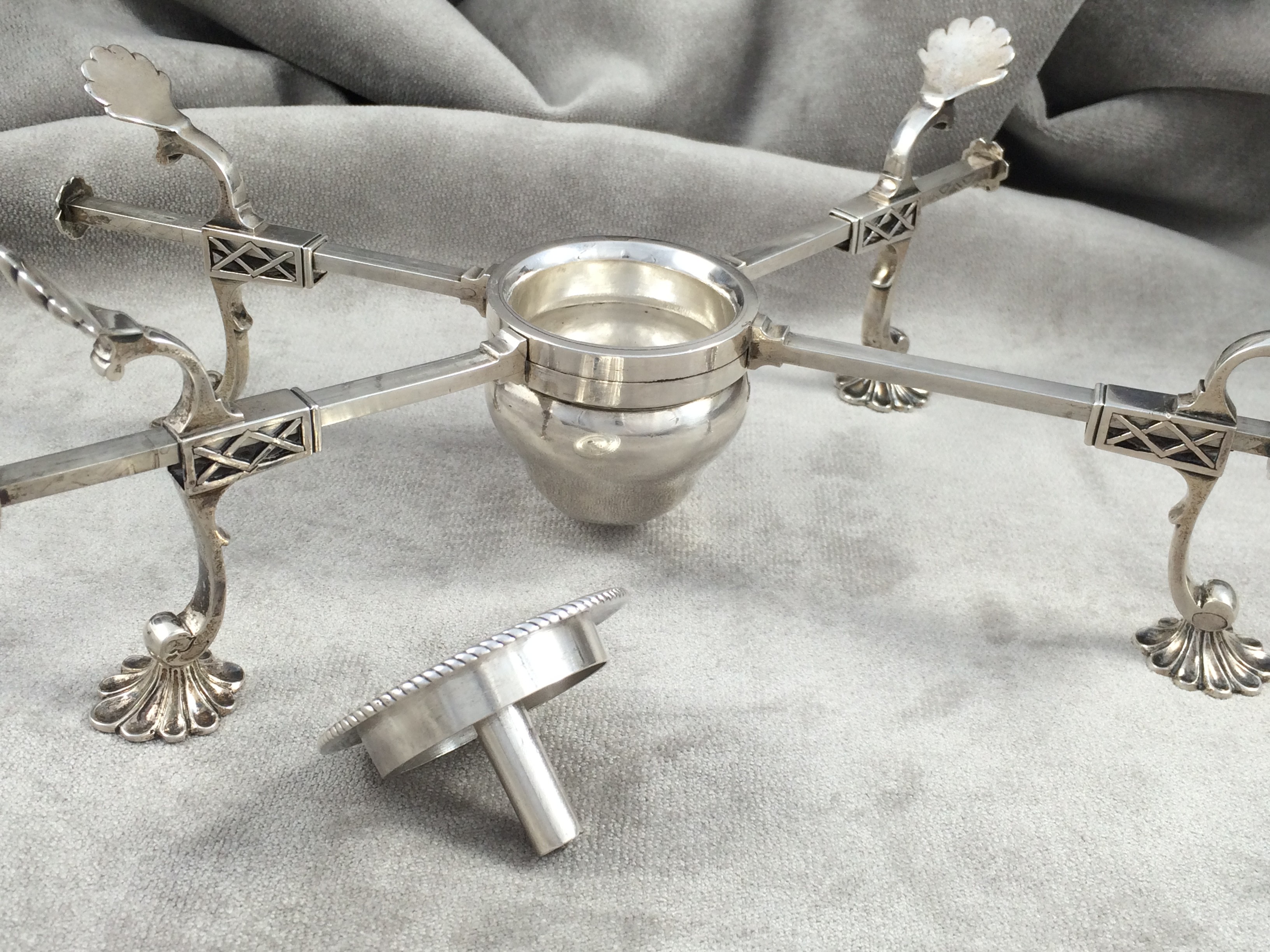 Antique Silver Dish Cross