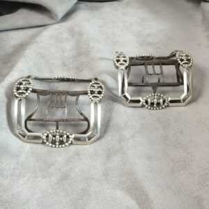 Pair of Silver Shoe Buckles by Standish Barry