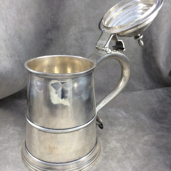 Boston Silver Tankard by Benjamin Burt Circa 1770 | Lamb Silver