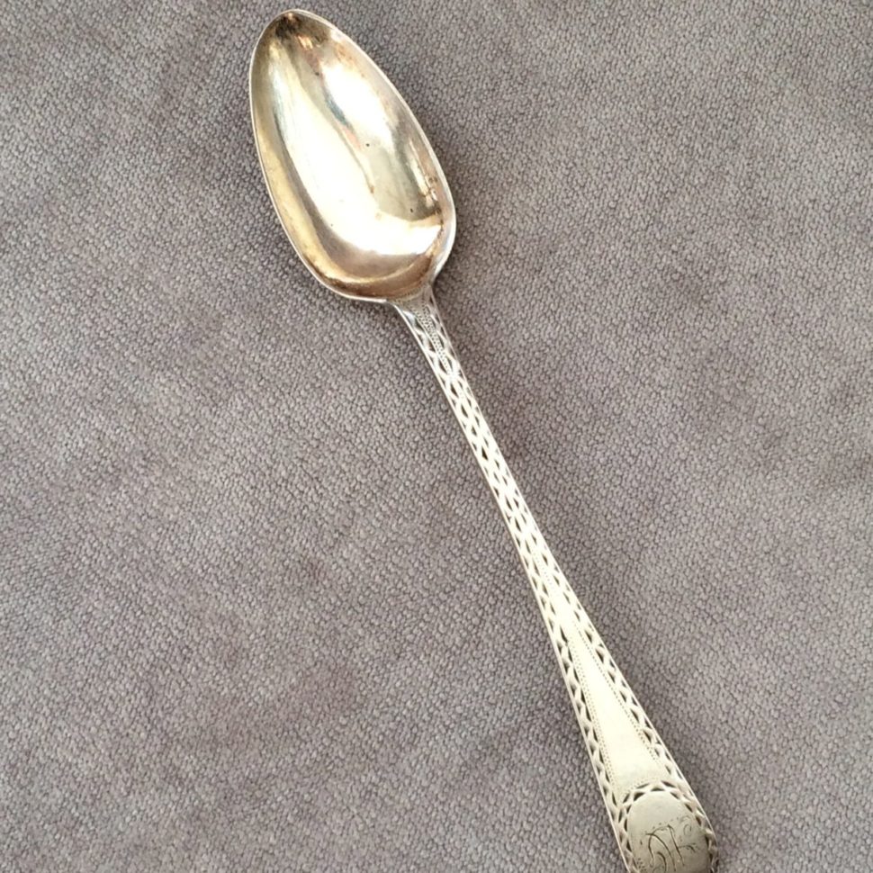 Antique Silver Spoons Lamb Silver